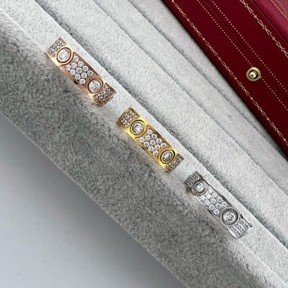 [Rose Tomorrow]LOVE 5.5MM FULL-PAVE 6-DIAMOND RING