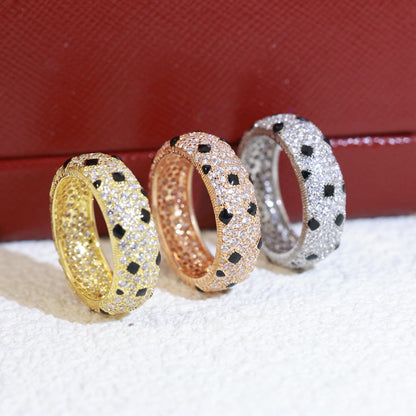 [Rose Tomorrow]PANTHERE SPOTTED FULL DIAMOND RING