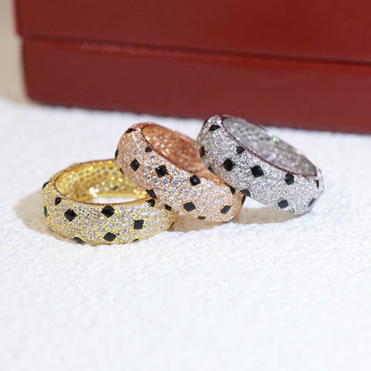 [Rose Tomorrow]PANTHERE SPOTTED FULL DIAMOND RING