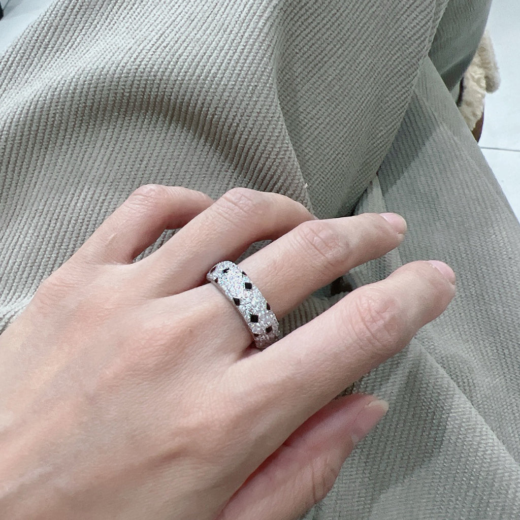 [Rose Tomorrow]PANTHERE SPOTTED FULL DIAMOND RING