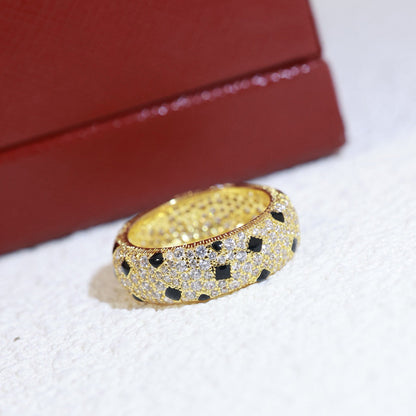 [Rose Tomorrow]PANTHERE SPOTTED FULL DIAMOND RING