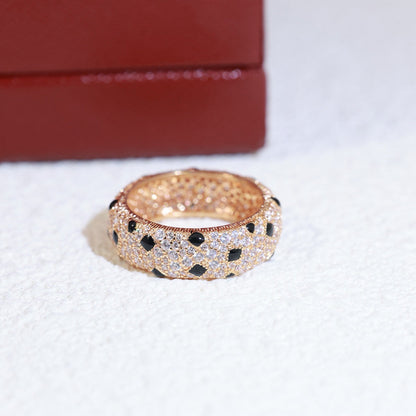[Rose Tomorrow]PANTHERE SPOTTED FULL DIAMOND RING