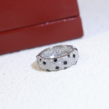 [Rose Tomorrow]PANTHERE SPOTTED FULL DIAMOND RING