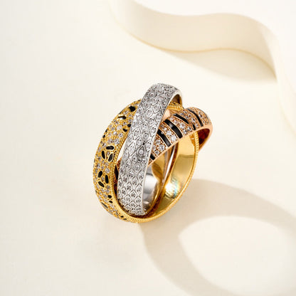 [Rose Tomorrow]TRINITY  RING LEOPARD PRINT