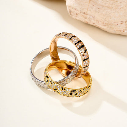 [Rose Tomorrow]TRINITY  RING LEOPARD PRINT