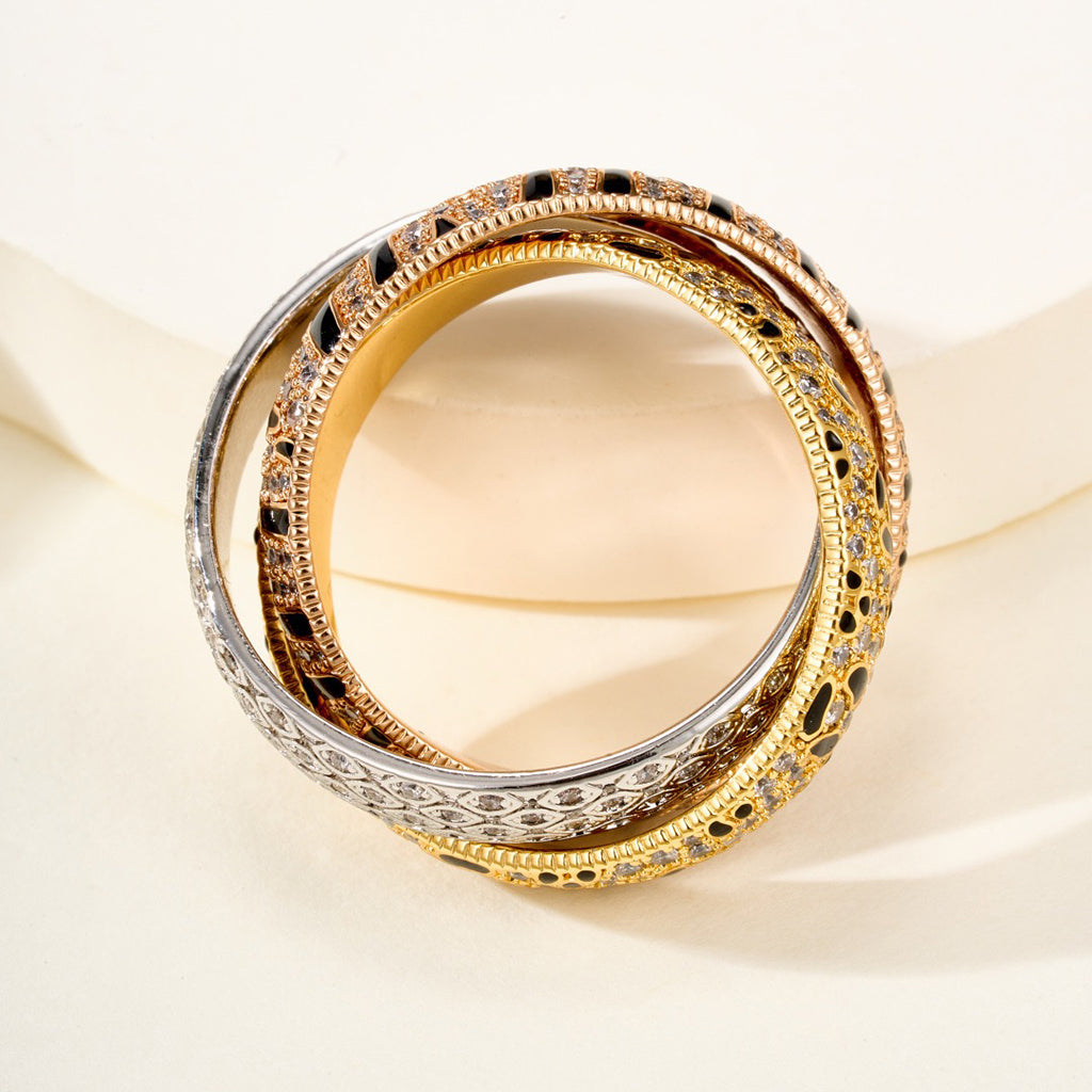 [Rose Tomorrow]TRINITY  RING LEOPARD PRINT