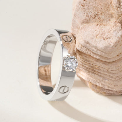 [Rose Tomorrow]LOVE RING 3.6MM 1 BIG DIAMOND