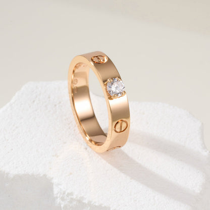 [Rose Tomorrow]LOVE RING 3.6MM 1 BIG DIAMOND