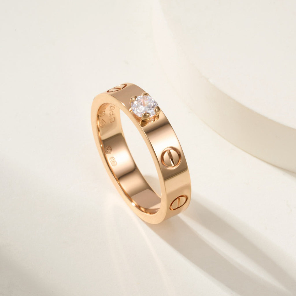 [Rose Tomorrow]LOVE RING 3.6MM 1 BIG DIAMOND