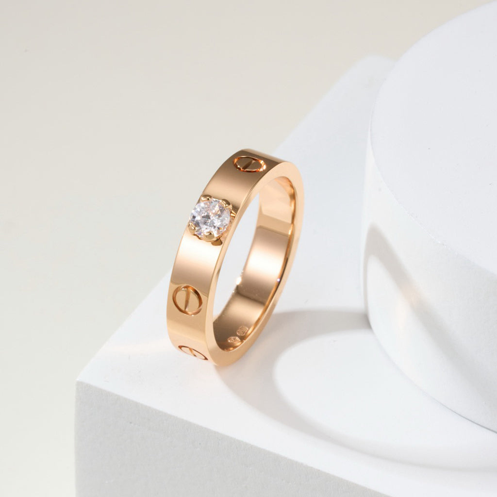 [Rose Tomorrow]LOVE RING 3.6MM 1 BIG DIAMOND
