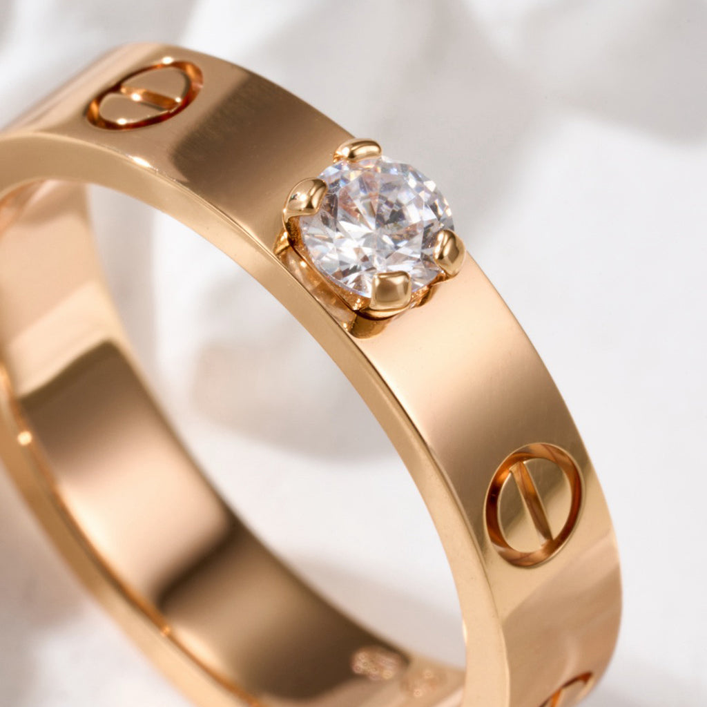[Rose Tomorrow]LOVE RING 3.6MM 1 BIG DIAMOND