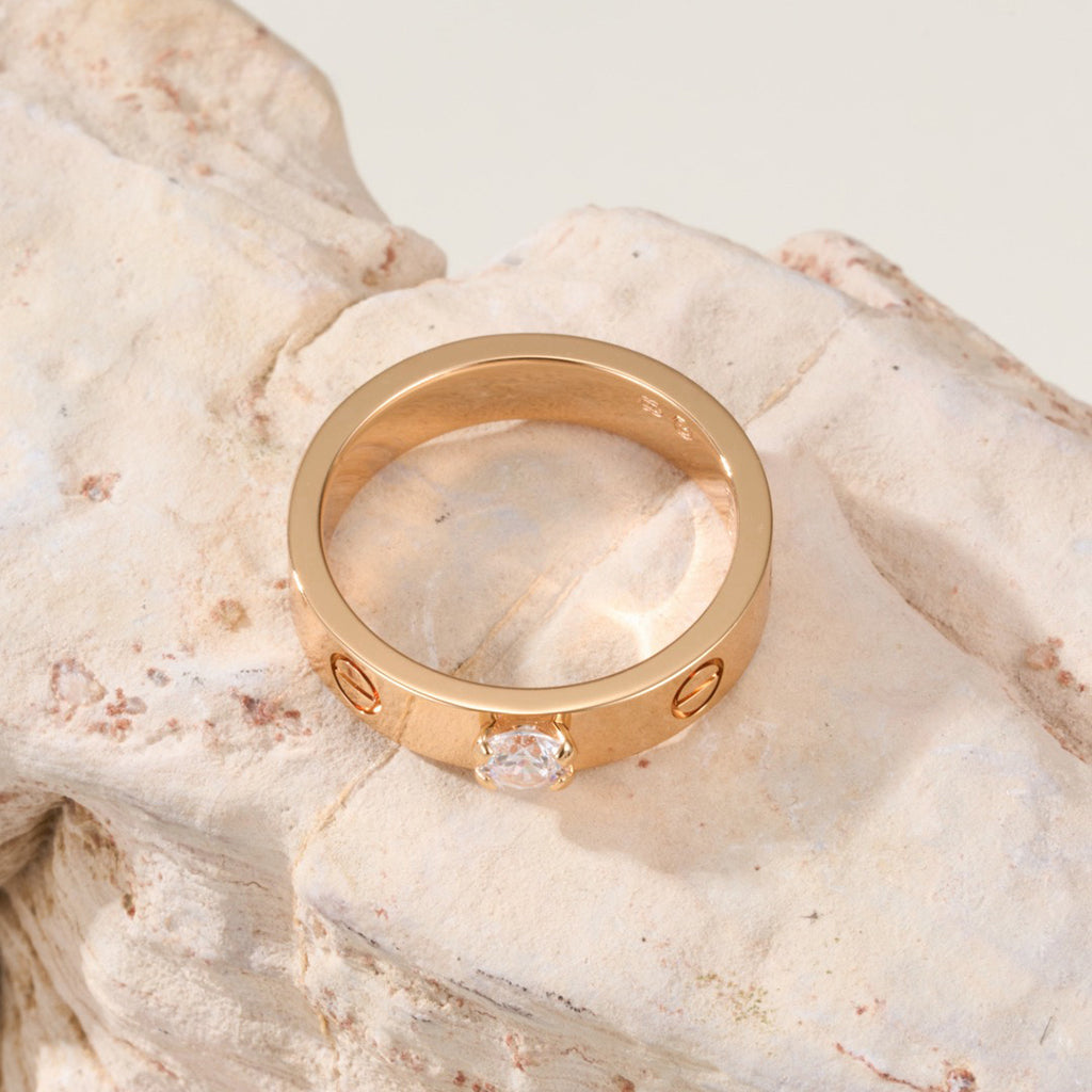[Rose Tomorrow]LOVE RING 3.6MM 1 BIG DIAMOND