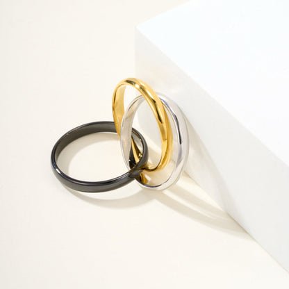 [Rose Tomorrow]TRINITY 3.2MM RING BLACK CERAMIC