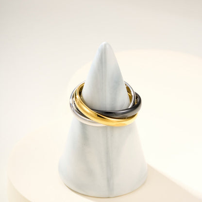 [Rose Tomorrow]TRINITY 3.2MM RING BLACK CERAMIC