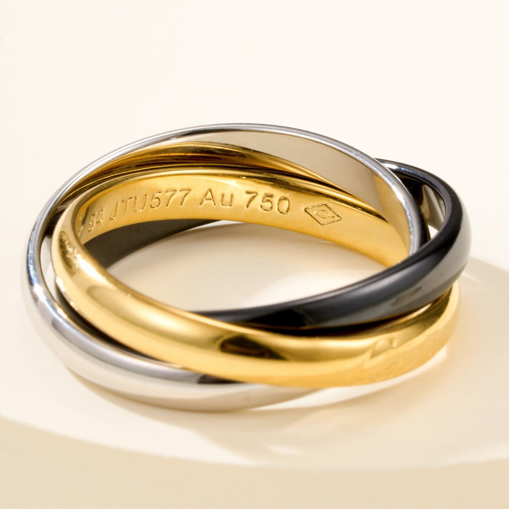 [Rose Tomorrow]TRINITY 3.2MM RING BLACK CERAMIC