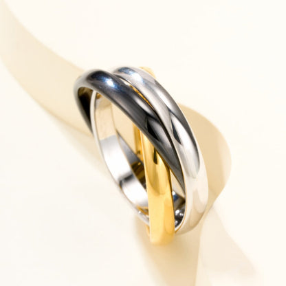 [Rose Tomorrow]TRINITY 3.2MM RING BLACK CERAMIC