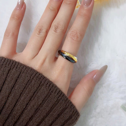 [Rose Tomorrow]TRINITY 3.2MM RING BLACK CERAMIC