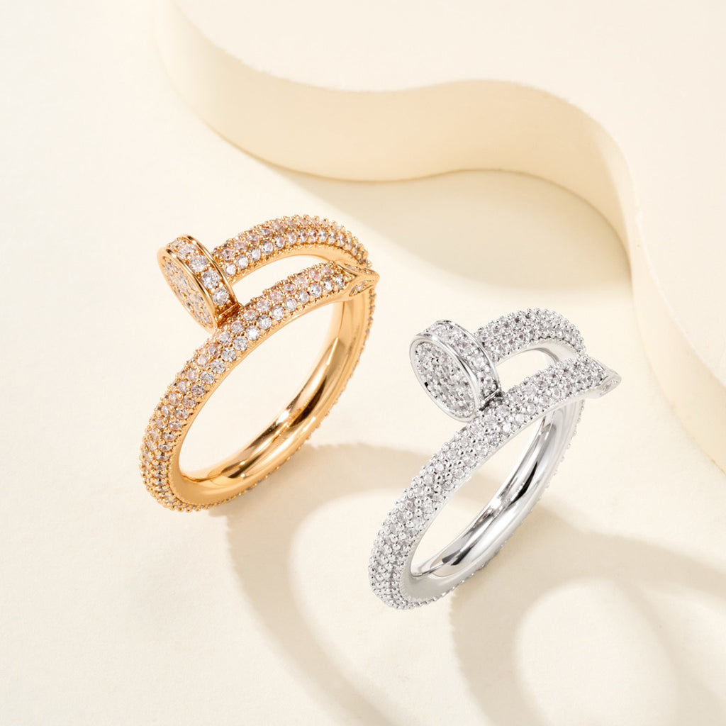 [Rose Tomorrow]JUSTE RING 2.6MM FULL DIAMOND