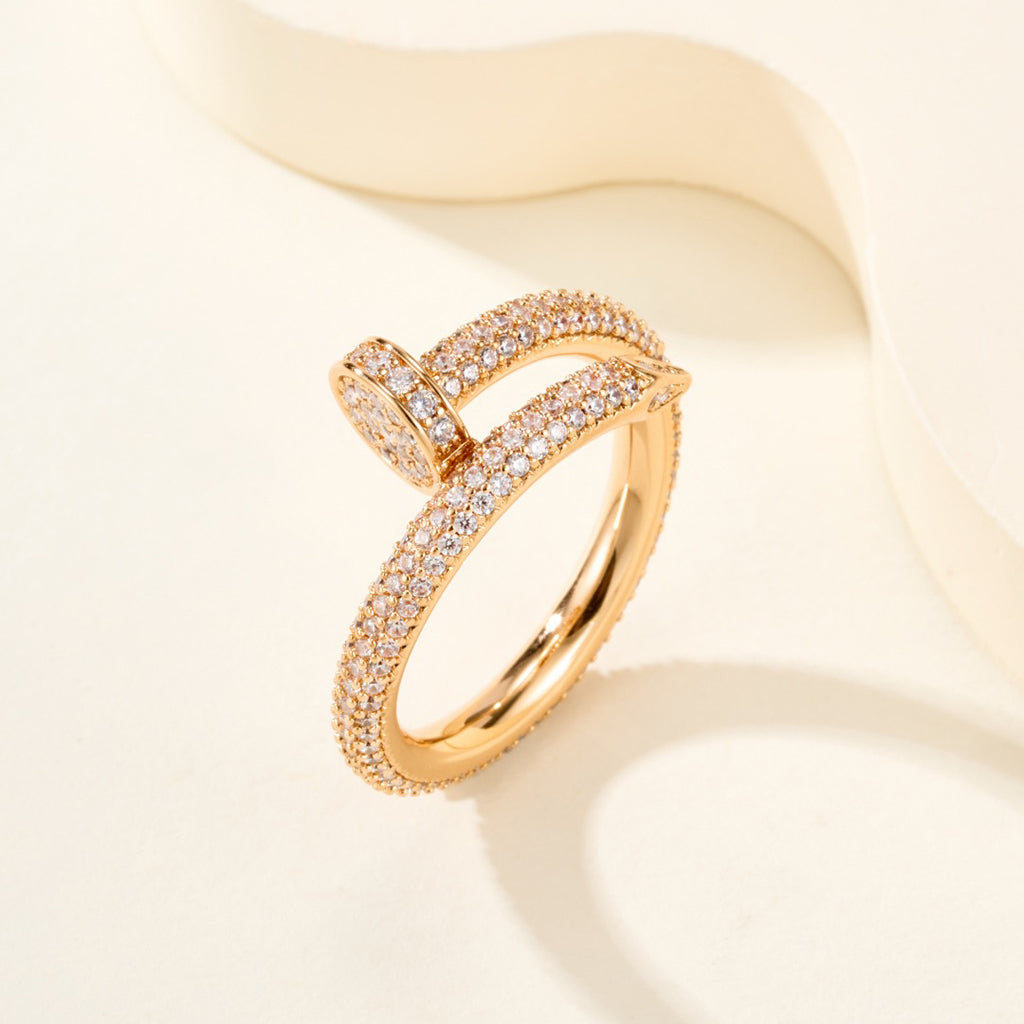 [Rose Tomorrow]JUSTE RING 2.6MM FULL DIAMOND