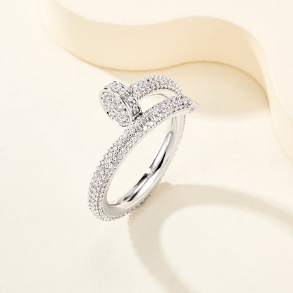 [Rose Tomorrow]JUSTE RING 2.6MM FULL DIAMOND