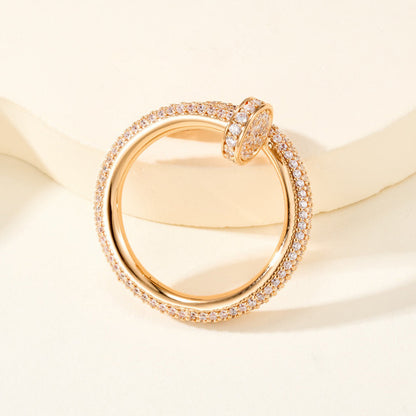 [Rose Tomorrow]JUSTE RING 2.6MM FULL DIAMOND