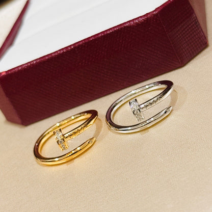[Rose Tomorrow]JUSTE 1.8MM HALF DIAMOND RING