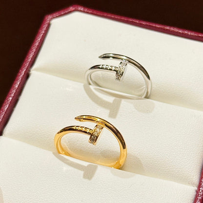 [Rose Tomorrow]JUSTE 1.8MM HALF DIAMOND RING