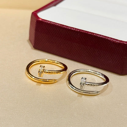 [Rose Tomorrow]JUSTE 1.8MM HALF DIAMOND RING