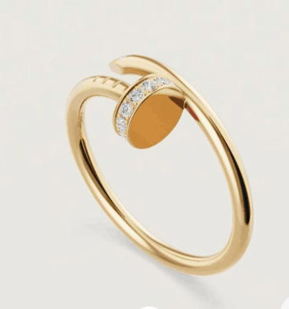 [Rose Tomorrow]JUSTE 1.8MM HALF DIAMOND RING
