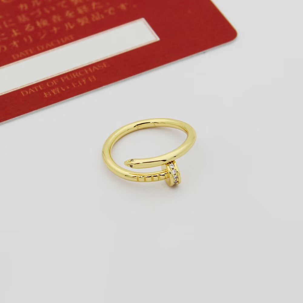 [Rose Tomorrow]JUSTE 1.8MM HALF DIAMOND RING