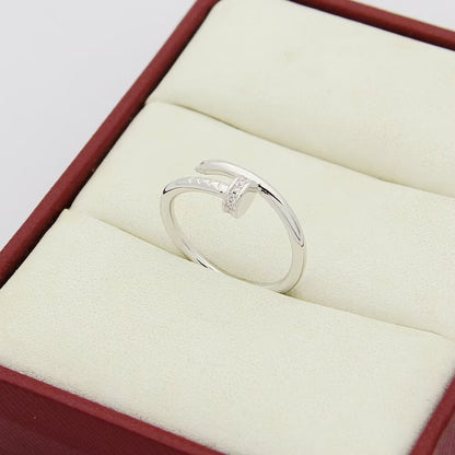 [Rose Tomorrow]JUSTE 1.8MM HALF DIAMOND RING