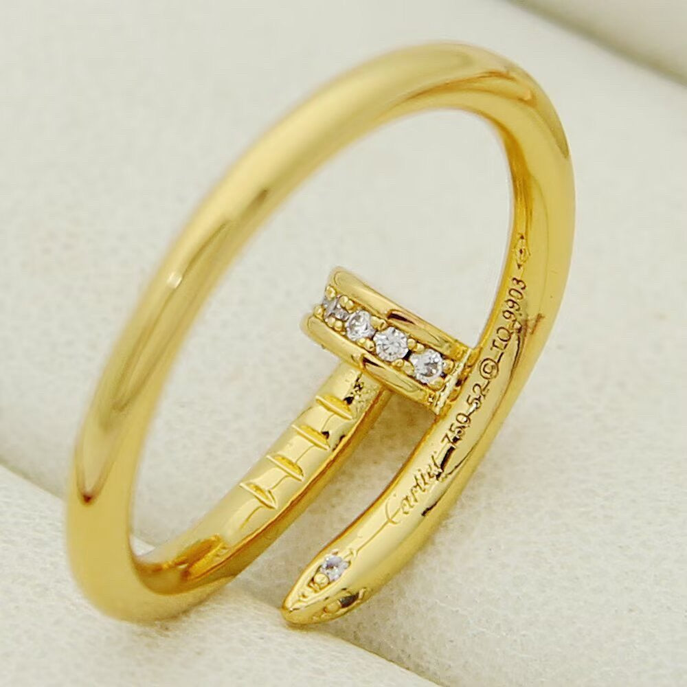 [Rose Tomorrow]JUSTE 1.8MM HALF DIAMOND RING