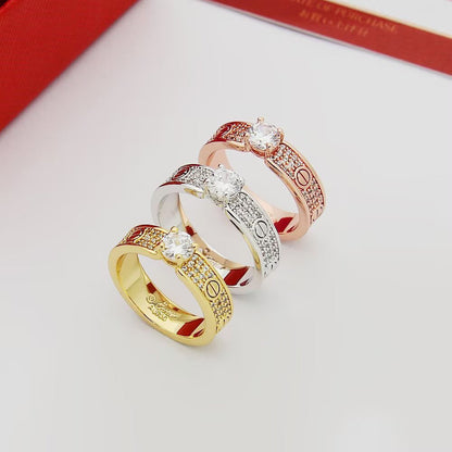 [Rose Tomorrow]LOVE RING 3.6MM 1 BIG DIAMOND FULL DIAMOND
