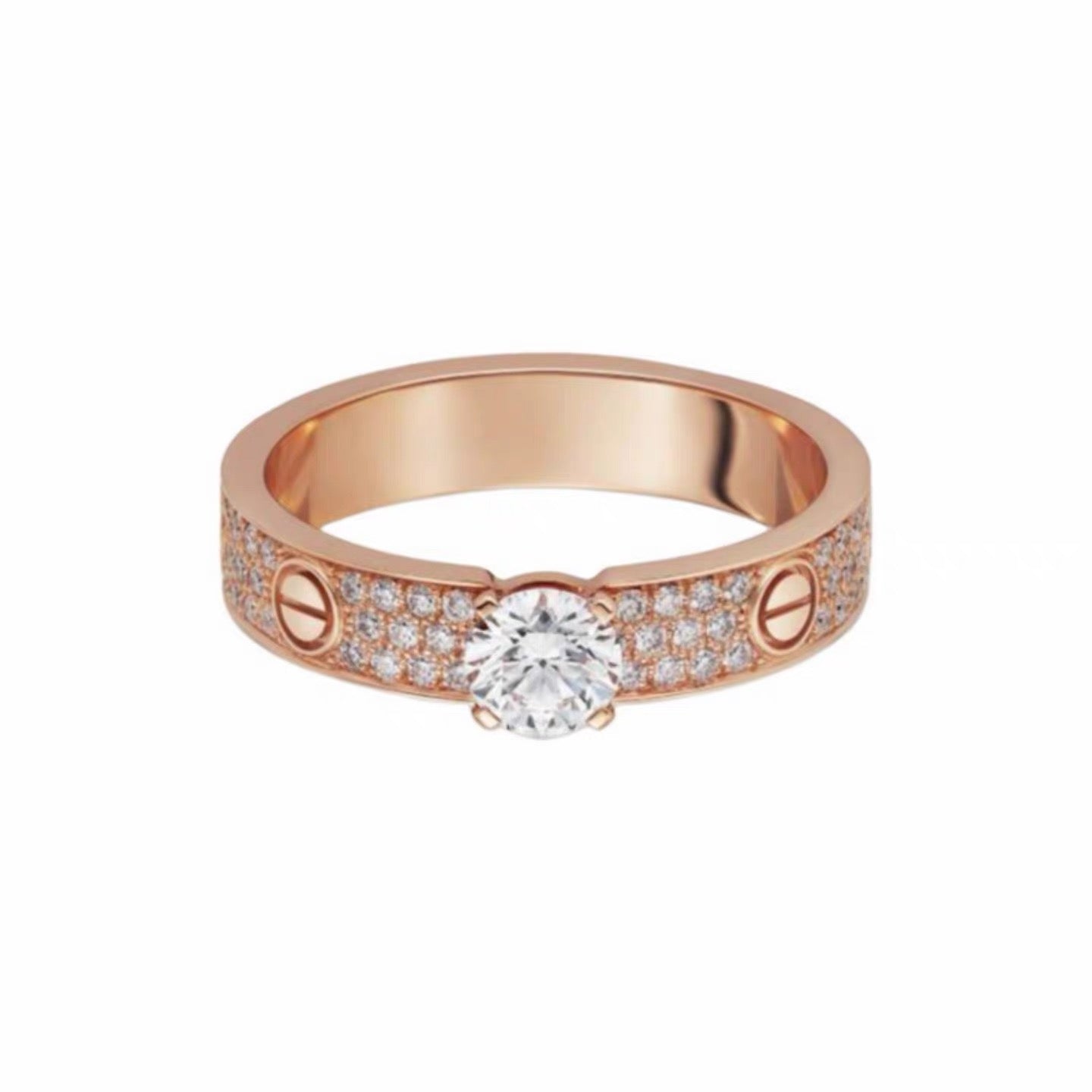 [Rose Tomorrow]LOVE RING 3.6MM 1 BIG DIAMOND FULL DIAMOND