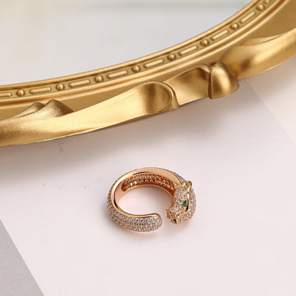 [Rose Tomorrow]PANTHERE FULL DIAMOND SMALL RING