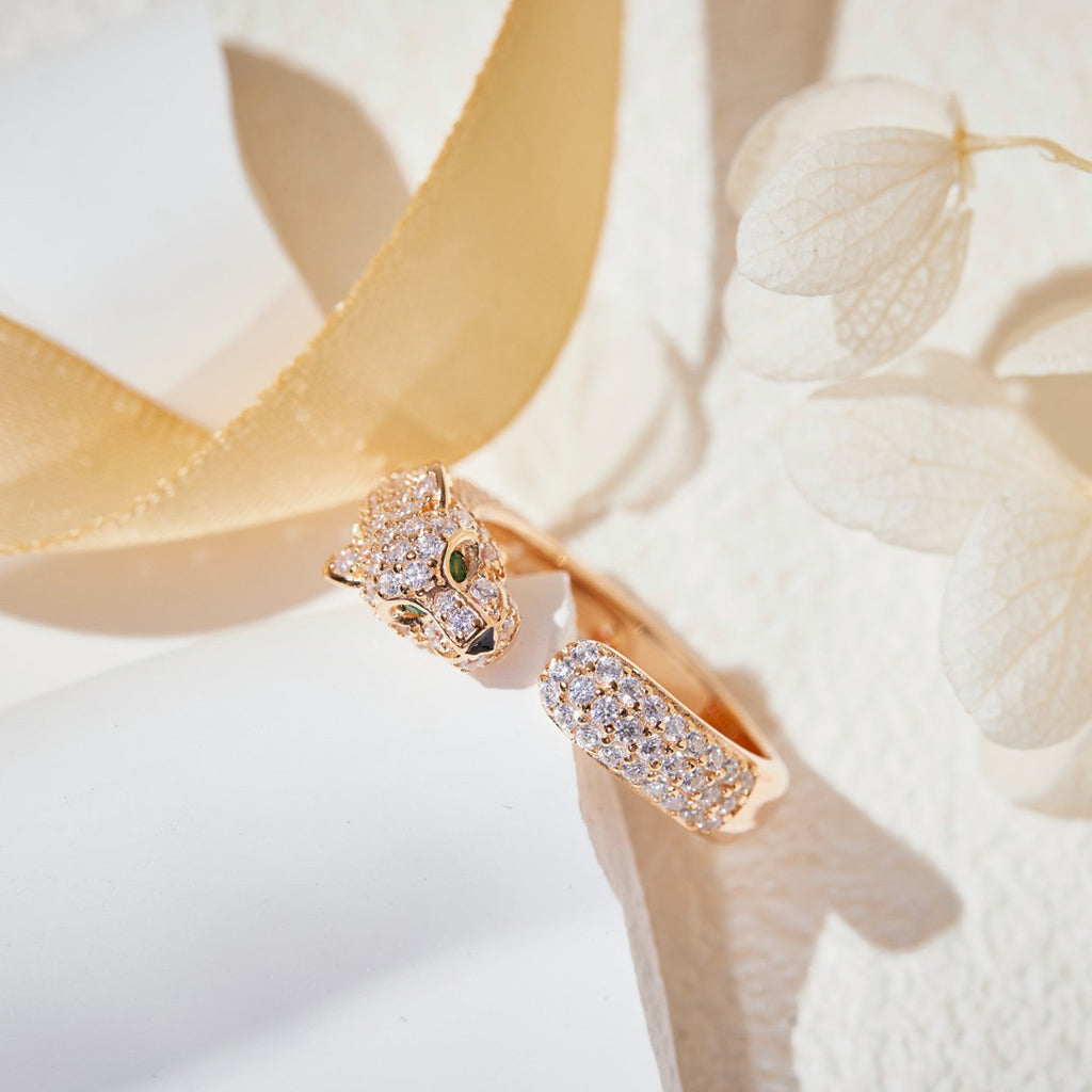[Rose Tomorrow]PANTHERE FULL DIAMOND SMALL RING