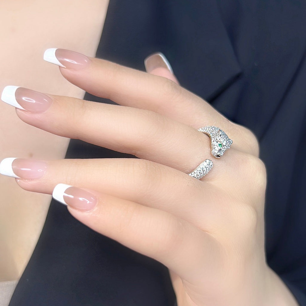 [Rose Tomorrow]PANTHERE FULL DIAMOND SMALL RING