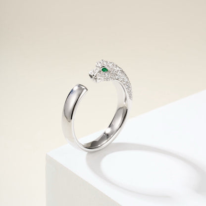 [Rose Tomorrow]PANTHERE HALF DIAMOND SMALL RING