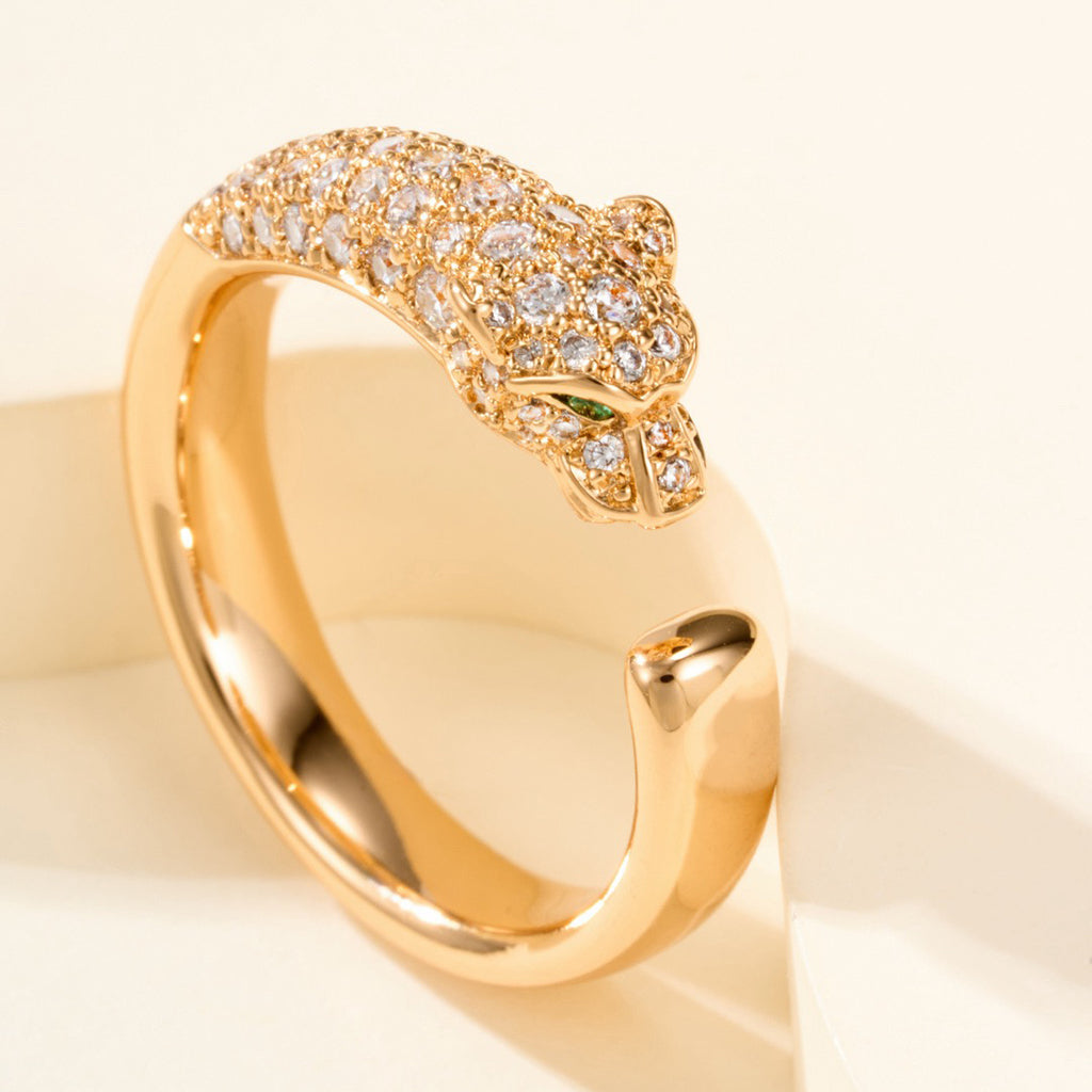 [Rose Tomorrow]PANTHERE HALF DIAMOND SMALL RING