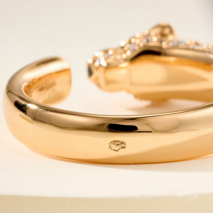 [Rose Tomorrow]PANTHERE HALF DIAMOND SMALL RING