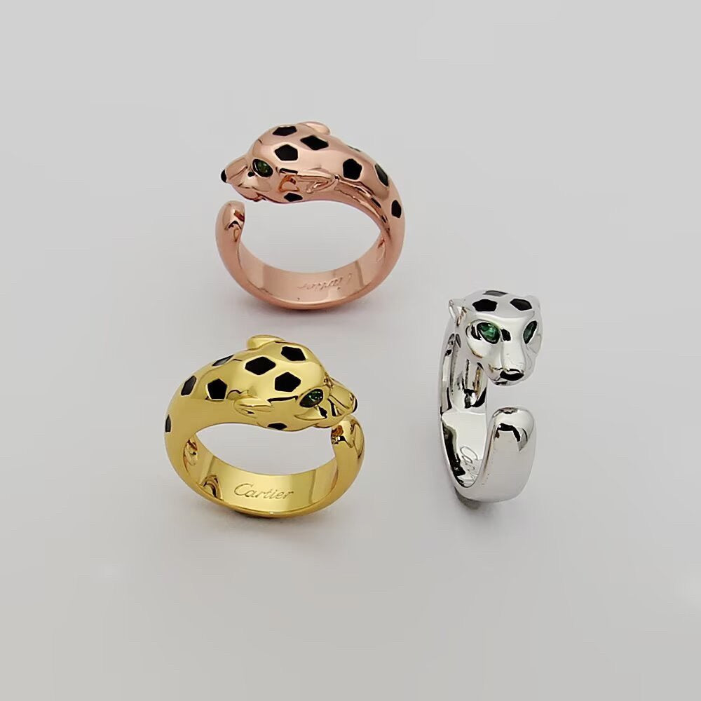 [Rose Tomorrow]PANTHERE SPOTTED MEDIUM RING