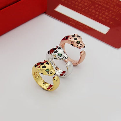 [Rose Tomorrow]PANTHERE SPOTTED MEDIUM RING