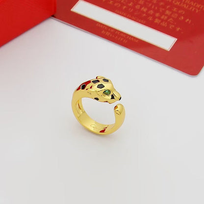 [Rose Tomorrow]PANTHERE SPOTTED MEDIUM RING