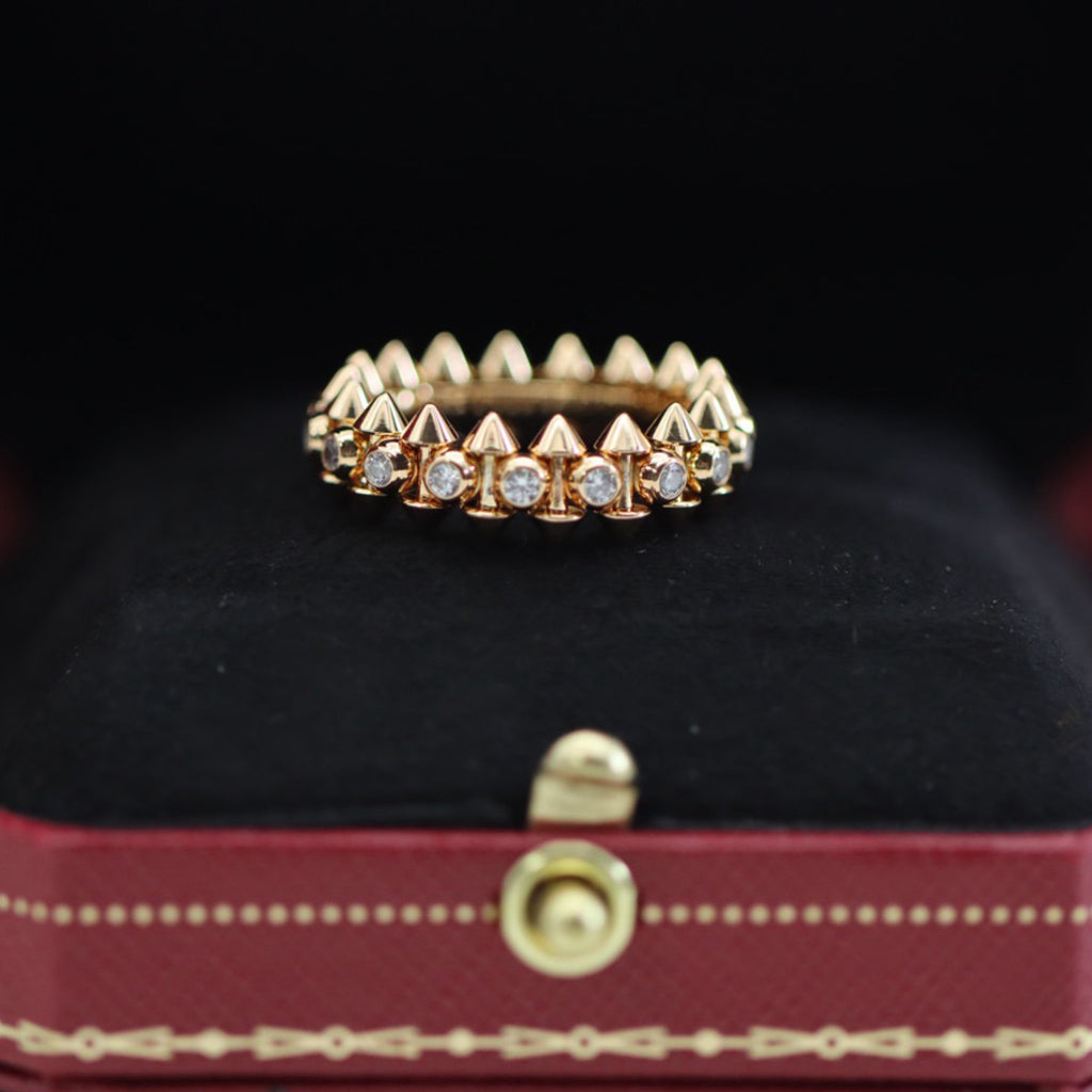 [Rose Tomorrow]CLASH 6.8MM DIAMOND MEDIUM RING