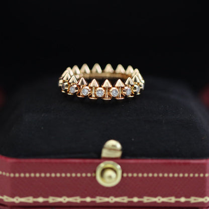 [Rose Tomorrow]CLASH 6.8MM DIAMOND MEDIUM RING