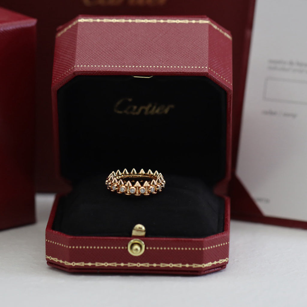 [Rose Tomorrow]CLASH 6.8MM DIAMOND MEDIUM RING