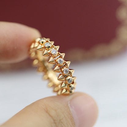 [Rose Tomorrow]CLASH 6.8MM DIAMOND MEDIUM RING