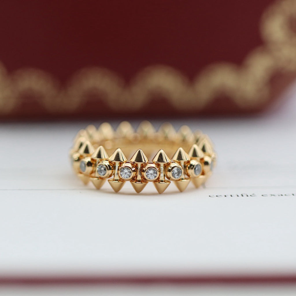 [Rose Tomorrow]CLASH 6.8MM DIAMOND MEDIUM RING