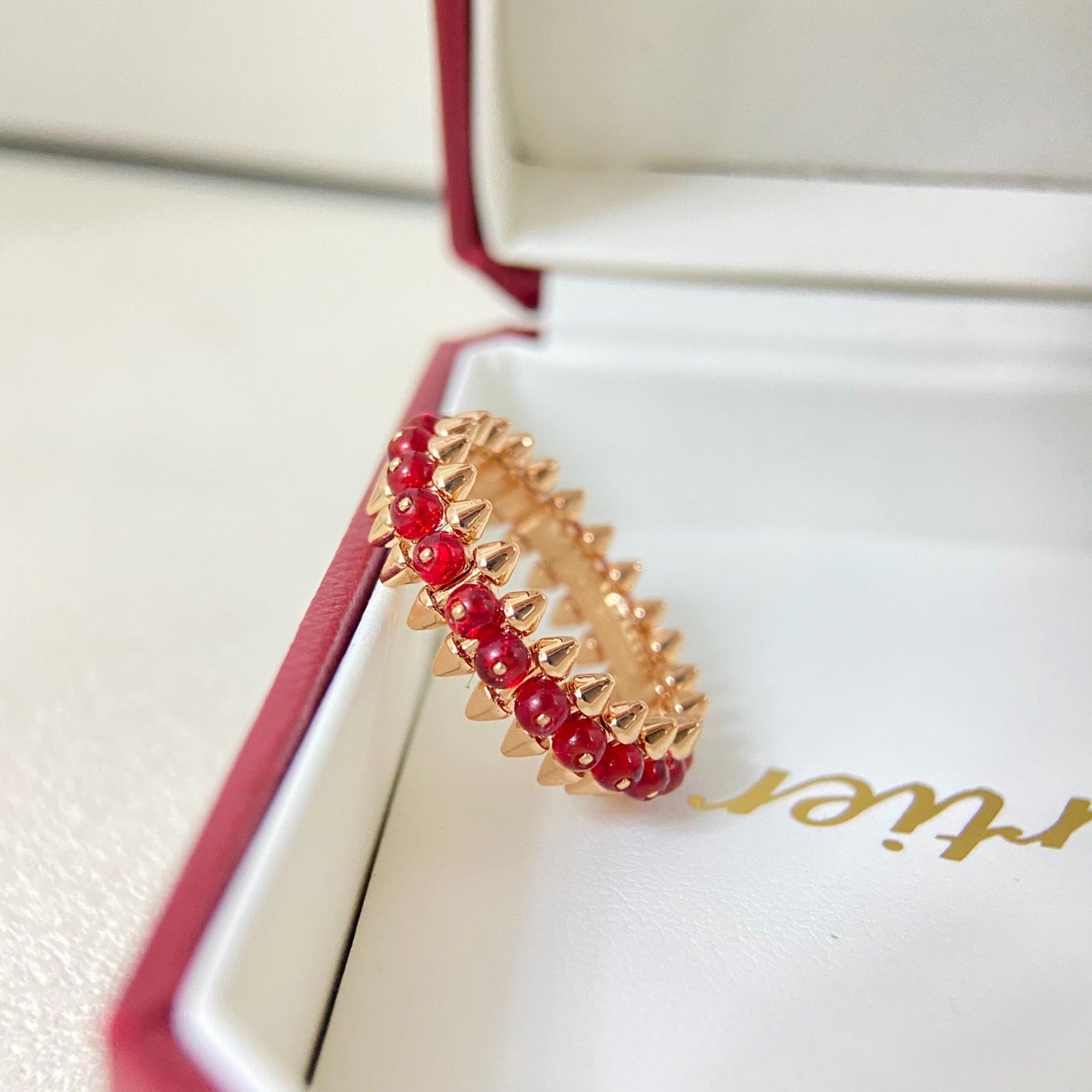 [Rose Tomorrow]CLASH 7.9MM AGATE CHALCEDONY RING