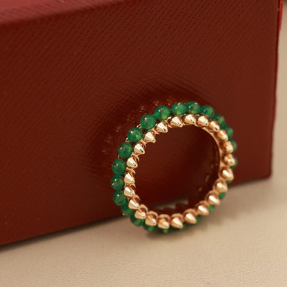 [Rose Tomorrow]CLASH 7.9MM AGATE CHALCEDONY RING